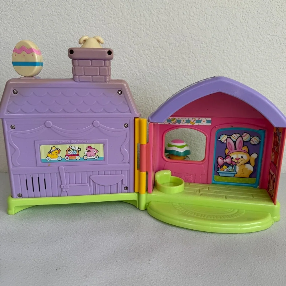 Fisher Price Little People Easter House P8224 2009 Bunny Egg Playset Rare